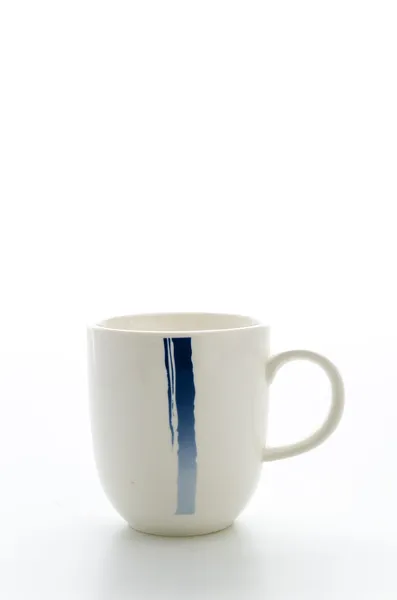 Caneca isolado fundo branco — Fotografia de Stock