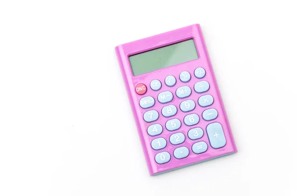 Calculadora isolado fundo branco — Fotografia de Stock