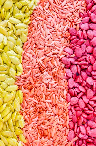 Texture de graines colorées en utilisant comme fond — Photo