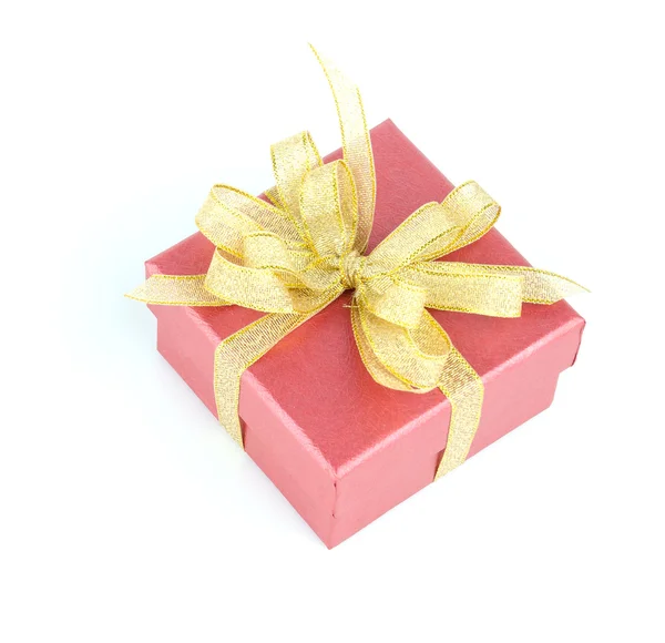 Gift box isolated white background Stock Image