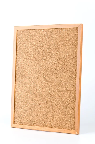 Cork board geïsoleerd witte achtergrond — Stockfoto