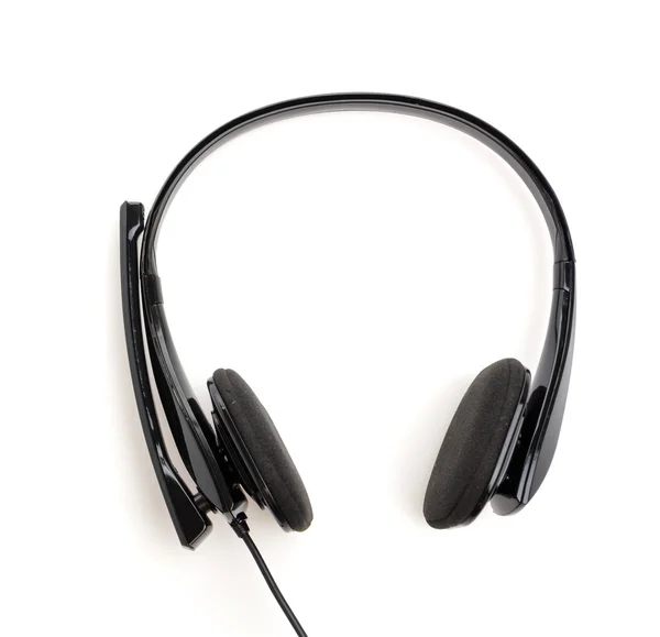 Headphone isolado fundo branco — Fotografia de Stock