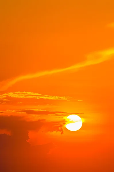Під час заходу сонця небо — стокове фото