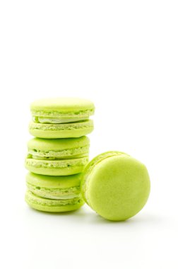 macaron izole beyaz arka plan