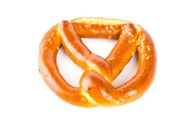 izole simit beyaz arka plan