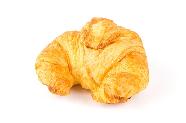 Croissant isolerade vit bakgrund — Stockfoto