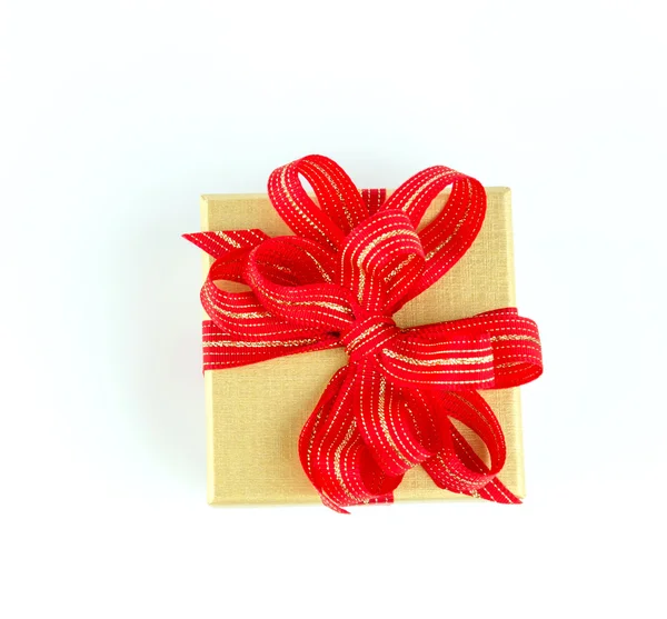 Gift box isolated white background — Stock Photo, Image