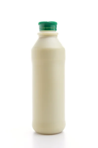 Groene thee melk geïsoleerd witte achtergrond — Stockfoto