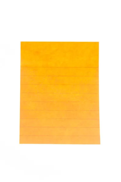 Nota de papel isolada sobre fundo branco — Fotografia de Stock