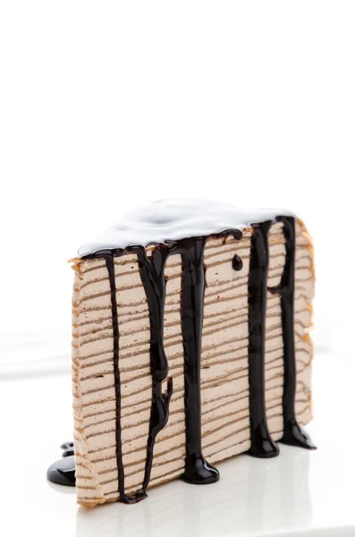 Ciocolata crepe tort — Fotografie, imagine de stoc