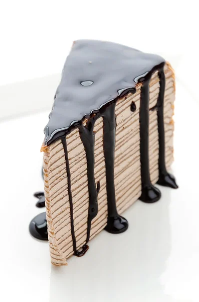 Chocolate Crepe cake — Stock Photo, Image