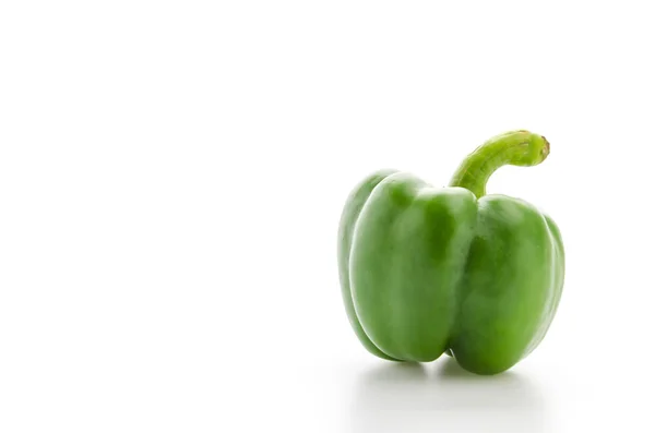 Green pepper isolated on white — Stock Photo, Image