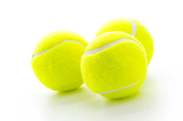 Tennis balls isolated on white — Stock Photo, Image