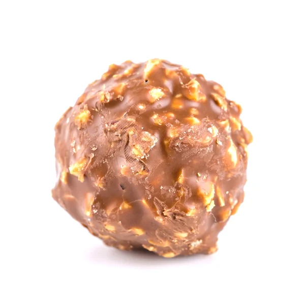 Chocolate ball isolated white background — Stock Photo, Image