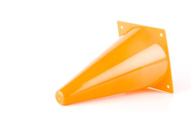 trafik konileri izole beyaz arka plan