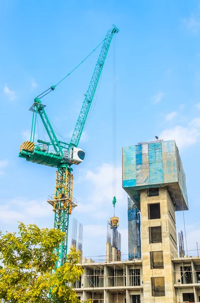 Construção de gruas — Fotografia de Stock