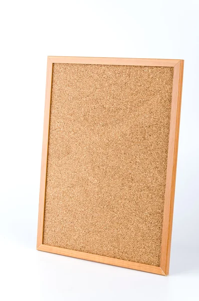 Cork board geïsoleerd witte achtergrond — Stockfoto