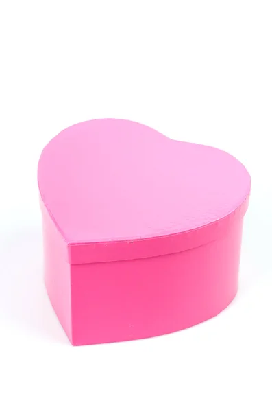 Caja de corazón rosa —  Fotos de Stock