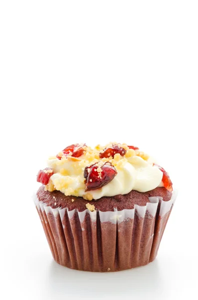 Röd cupcake sammet — Stockfoto