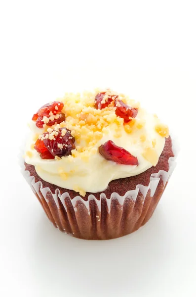 Kırmızı cupcake kadife — Stok fotoğraf