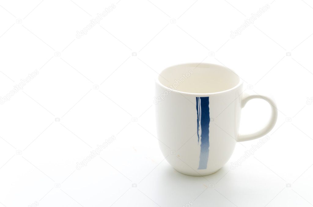 Mug isolated white background