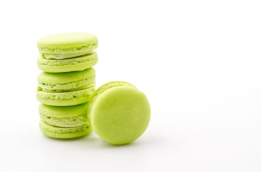 macaron izole beyaz arka plan