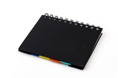 siyah notebook izole
