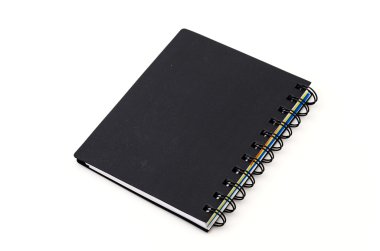 siyah notebook izole