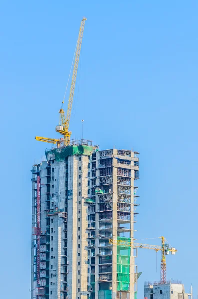 Construção de gruas — Fotografia de Stock