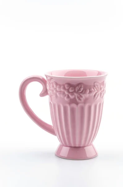 粉色马克杯 — 图库照片