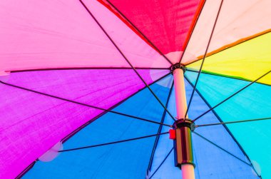 renkli şemsiye