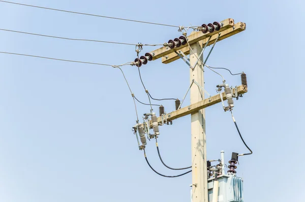 Elektriska inlägg — Stockfoto