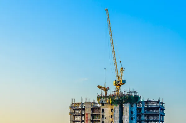 Construção de gruas — Fotografia de Stock