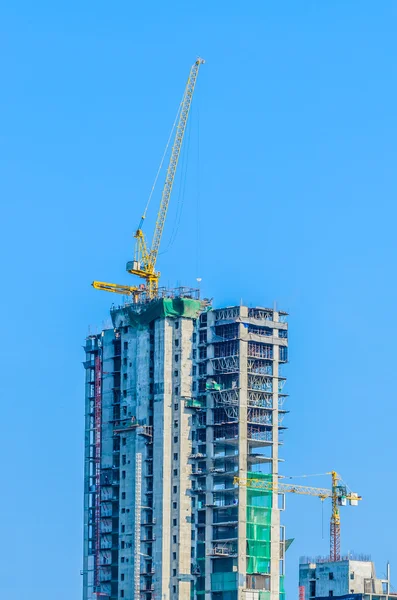 Construção de gruas — Fotografia de Stock