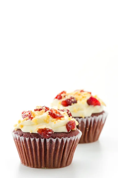 Red cupcakes velvet — Stock Photo, Image