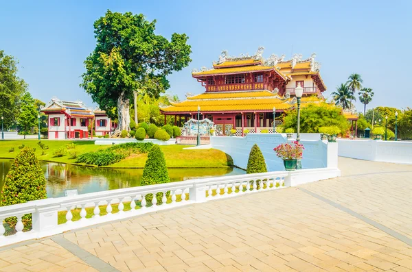 Chinesischer Tempel in Knall pa-in in Ayutthaya Thailand — Stockfoto