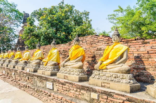 Templul Wat Yai Chaimongkol — Fotografie, imagine de stoc