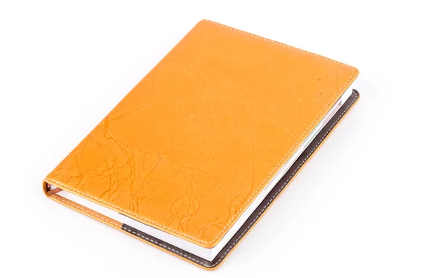 Läder notebook — Stockfoto