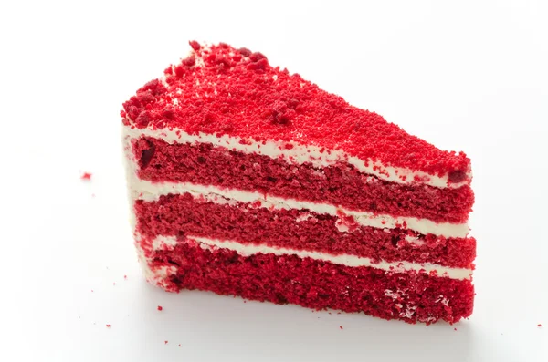 Κόκκινο βελούδινο κέικ — Φωτογραφία Αρχείου