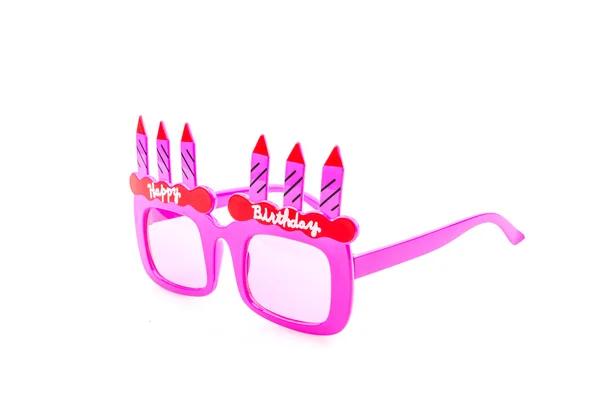 Födelsedag solglasögon — Stockfoto