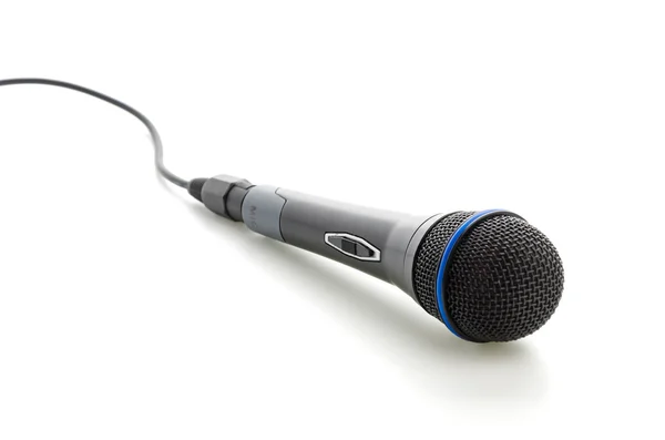 Black microphone — Stock Photo, Image