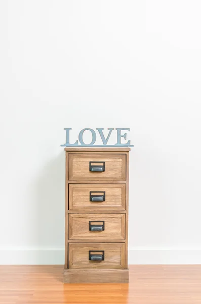 Love on bedside table — Stock Photo, Image