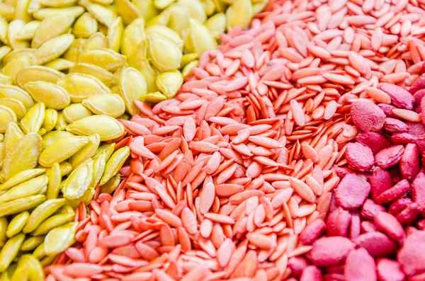 Colorful seeds texture using as background — Stock Photo, Image