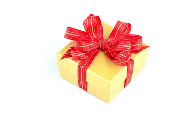 Gift box isolated white background — Stock Photo, Image