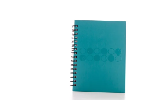 Notebook isolado em branco — Fotografia de Stock