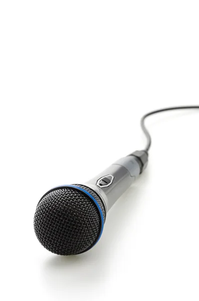 Microphone isolated on white — Stock Photo, Image