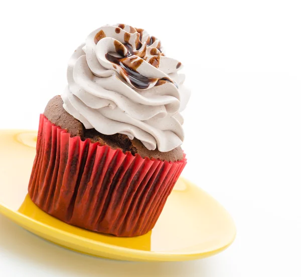 Cupcakes isolert på hvit bakgrunn – stockfoto