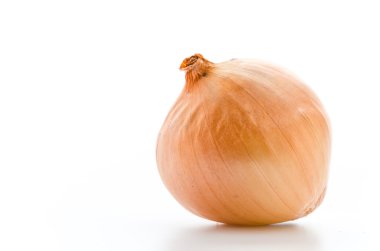 Beyaz üzerinde soğan izole