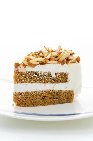 Coffee cake isolated on white background — Stock Photo, Image