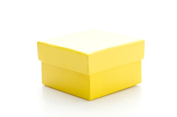 Żółte pudełko — Zdjęcie stockowe